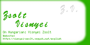 zsolt visnyei business card